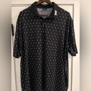 PXG Black and White Cactus Men's Polo Shirt XXL